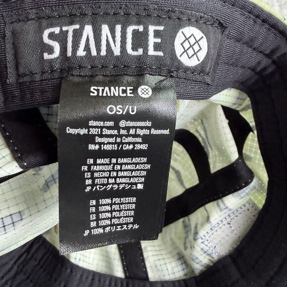 Stance Kinetic 5 Panel Hat With Strapback Green Camo - Picture 7 of 12